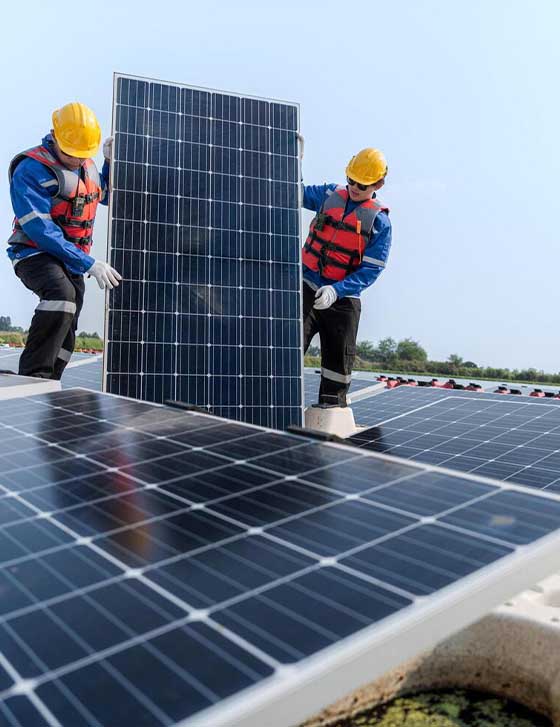 erection-of-structure-solar-modules