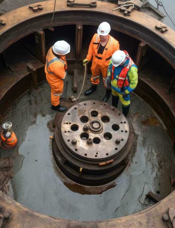 construction-of-effluent-water-receiving-chamber